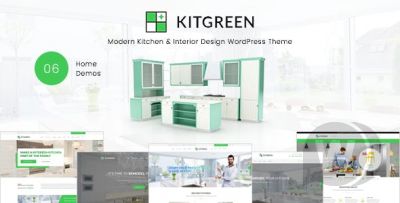 KitGreen v1.5.4 - шаблон для сайта дизайн интерьера WordPress
