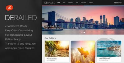 DeRailed v2.7 - тема WordPress для фотографий и портфолио