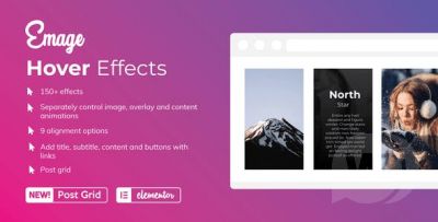 Emage v4.3.3 NULLED - эффекты наведения изображения для Elementor