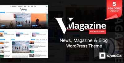 Vmagazine v1.1.7 - шаблон для блога или новостного сайта WordPress