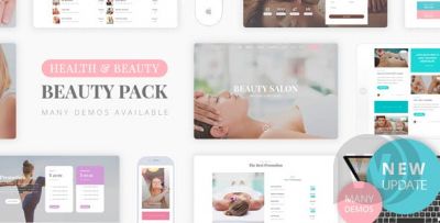 Beauty Pack v1.1 - шаблон салона красоты WordPress
