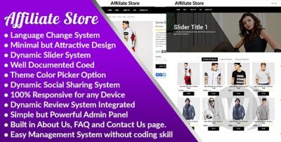 Affiliate Store v1.0 NULLED - система управления партнерским магазином