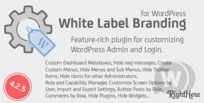 White Label Branding for WordPress v4.2.7 - брендирование WordPress