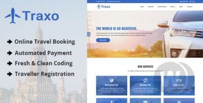 Traxo v1.1 - скрипт туристического агентства с системой онлайн-бронирования