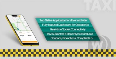 Taxi application Android solution + Dashboard v3.0.7