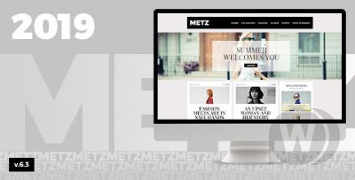 Metz v6.3.3 - шаблон для новостного сайта о моде WordPress