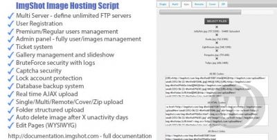 ImgShot Image Hosting Script v1.2 - скрипт хостинга изображений