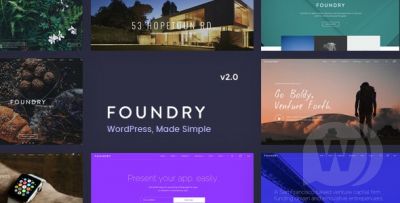 Foundry v2.1.7 - многоцелевая WordPress тема