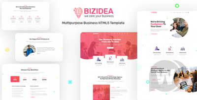 Bizidea v1.0 - бизнес шаблон HTML5