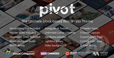 Pivot v1.4.26 - многоцелевая тема WordPress
