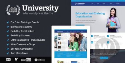 University v2.1.4.1 - тема образования, событий и курсов WordPress