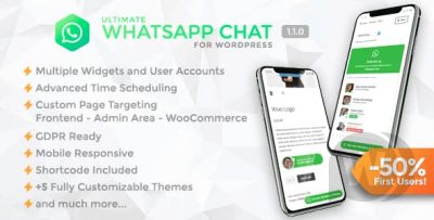 Ultimate WhatsApp Chat v1.1.0 - плагин чата WhatsApp на WordPress 