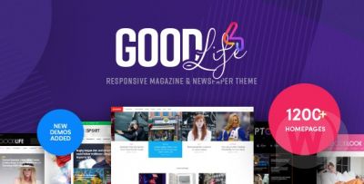 GoodLife v4.5.0 NULLED - адаптивный новостной шаблон WordPress