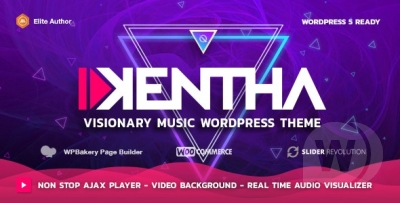 Kentha v3.2.2 NULLED - музыкальная тема WordPress