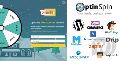 OptinSpin v2.16 - «колесо фортуны» WordPress WooCommerce