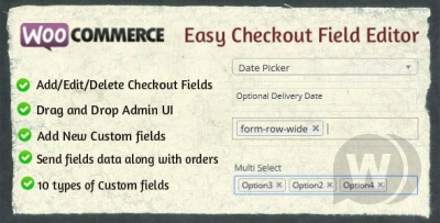 Плагин Woocommerce Easy Checkout Field Editor v2.6.1