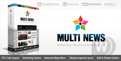 Multinews v2.6.10 - новостная тема WordPress
