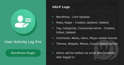 User Activity Log PRO v1.6.1 - мониторинг действий на сайте WordPress