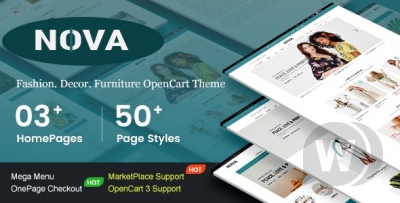 Nova v1.0.0 - шаблон на тему моды и мебели OpenCart 3