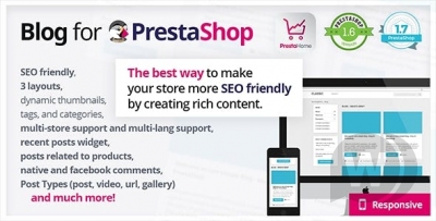 Blog for PrestaShop v1.6.4 - модуль блога PrestaShop 