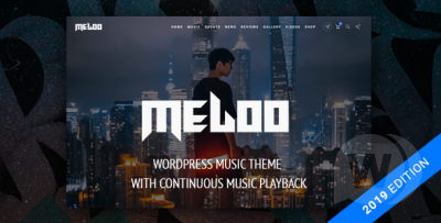 Meloo v2.6.1 - музыкальная WordPress тема