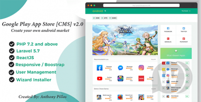 Google Play App Store v2.0.8 - CMS магазина приложений Android