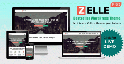 Zelle PRO (Zerif PRO) v2.1.6 NULLED - премиум тема WordPress