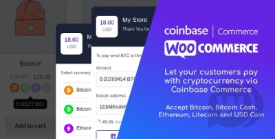 Coinbase Commerce for WooCommerce v1.1.1 - оплата товаров криптовалютой WooCommerce