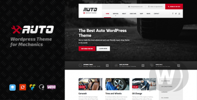 Auto v1.7.3 NULLED - Тема WordPress для автосалонов и автомастерских