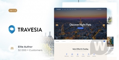 Travesia v1.1.4 - тема для туристического агентства WordPress