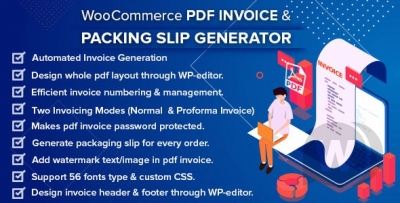 WooCommerce PDF Invoice & Packing Slip Generator v1.2.4