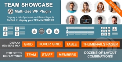Team Showcase v2.2.4 - плагин представления команды WordPress