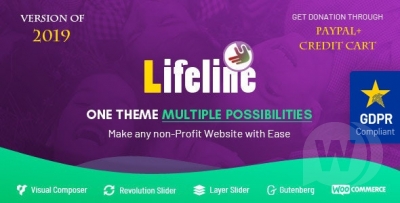Lifeline v6.0 - WordPress тема по сбору средств и благотворительности