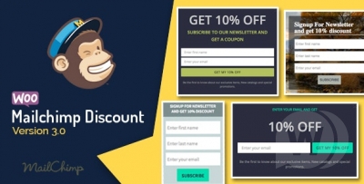 Woocommerce Mailchimp Discount v3.5 - скидки за подписку WordPress