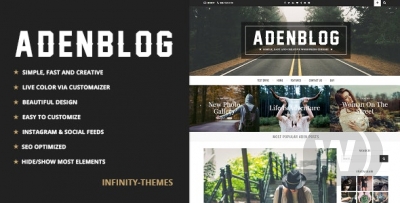 Aden v3.1.3 - WordPress шаблон блога