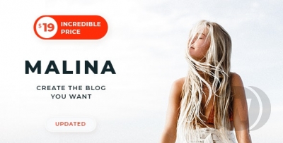Malina v1.3.7 - шаблон для личного блога WordPress