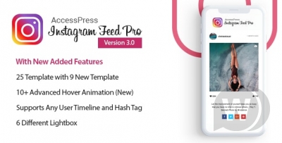 AccessPress Instagram Feed Pro v3.0.8 - WordPress плагин Instagram ленты