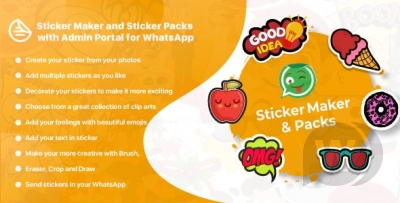 WhatsApp Sticker Maker with Admin Portal v1.0.1