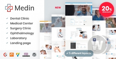 Medin v1.6.1 NULLED - медицинская тема для WordPress