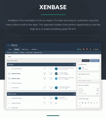 XenBase 2.1.2 - премиум стиль XenForo 2
