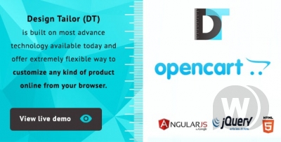 Design Tailor v1.0.1 - дизайнер продуктов Opencart 3