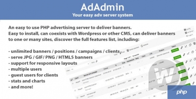 AdAdmin v3.85 - простой рекламный сервер (рекламная платформа)