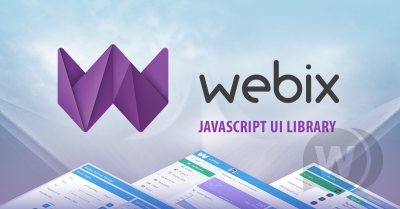 Webix v7.0.1 NULLED - JavaScript UI Фреймворк HTML5 компонентов интерфейса