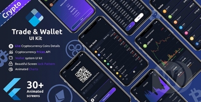 Crypto Trade & wallet Flutter UI kit v1.0