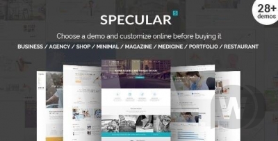 Specular v3.2.2 - многоцелевая бизнес-тема WordPress