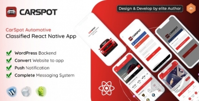 CarSpot – Dealership Classified React Native App v1.8