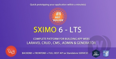 Sximo 6 LTS v7.1 - конструктор веб-приложений Laravel