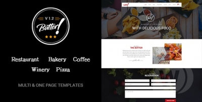 Butter v2.1 - профессиональный шаблон WordPress для ресторана