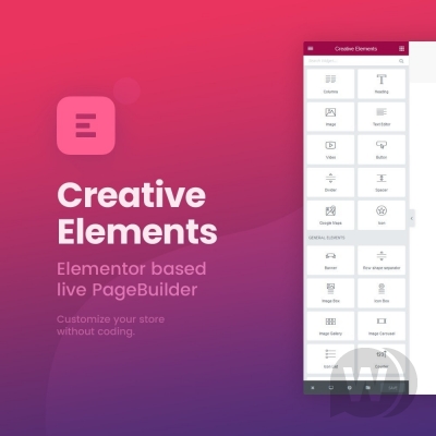 Модуль Creative Elements v2.5.8 - Elementor tabanlı PageBuilder