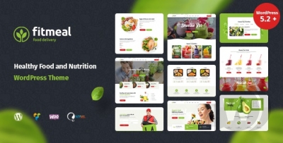 Fitmeal v1.2.2 - тема WordPress по доставке экологически чистых продуктов и здоровому питанию